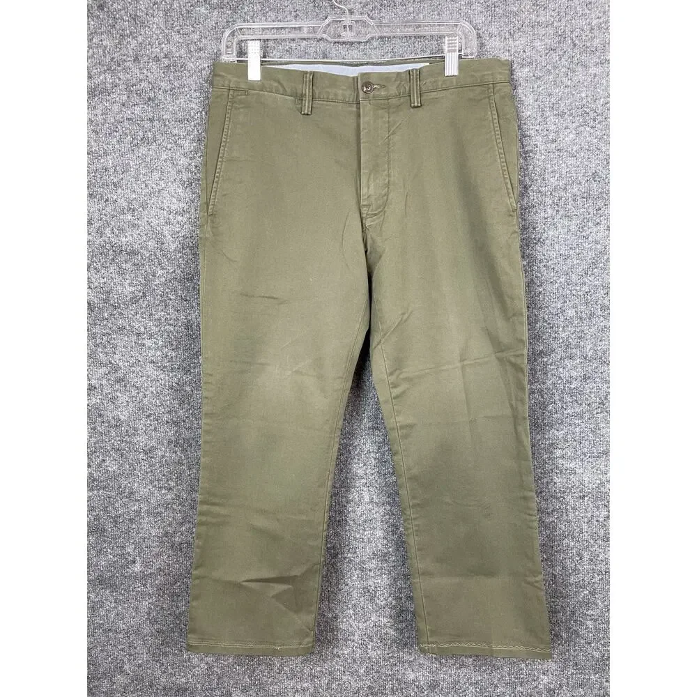Polo Ralph Lauren Stretch Slim Fit‎ 32X30 Side Pockets Olive Green Chino
